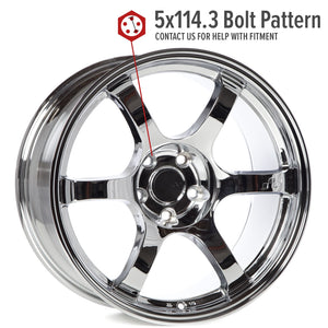 Circuit Performance CSF1 Triple Chrome Plated 5x114.3 | 18x9.5 | +12mm / 5.72
