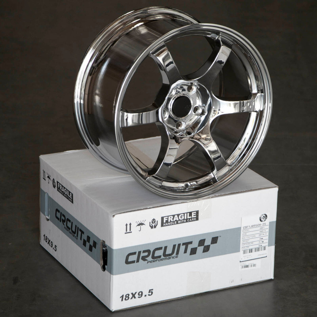 Circuit Performance CSF1 Triple Chrome Plated 5x114.3 | 18x9.5 | +25mm / 6.23