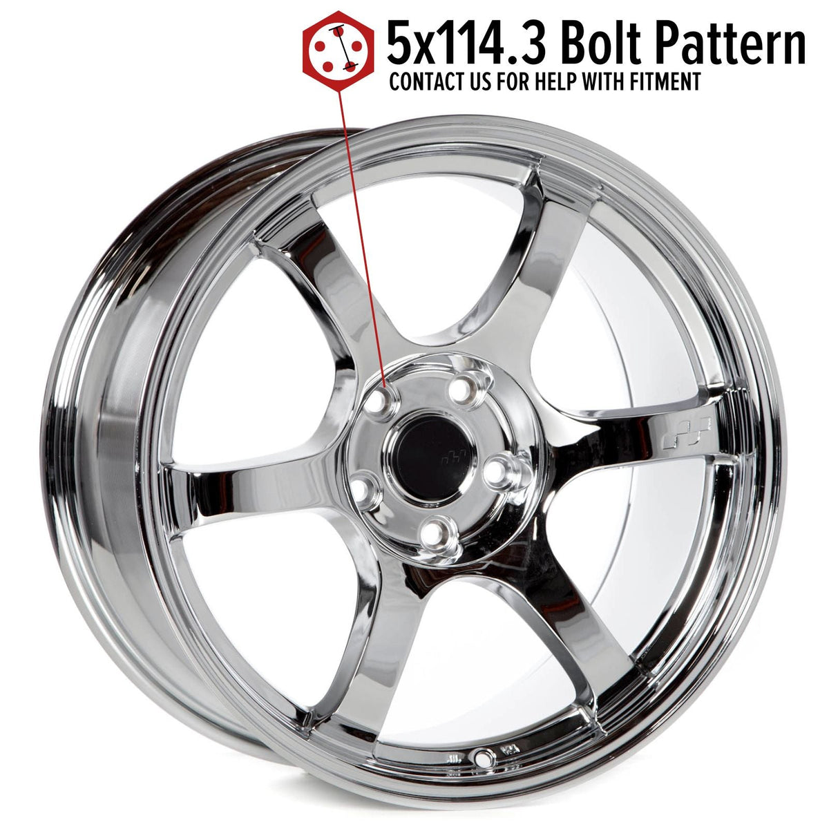 Circuit Performance CSF1 Triple Chrome Plated 5x114.3 | 18x9.5 | +25mm / 6.23