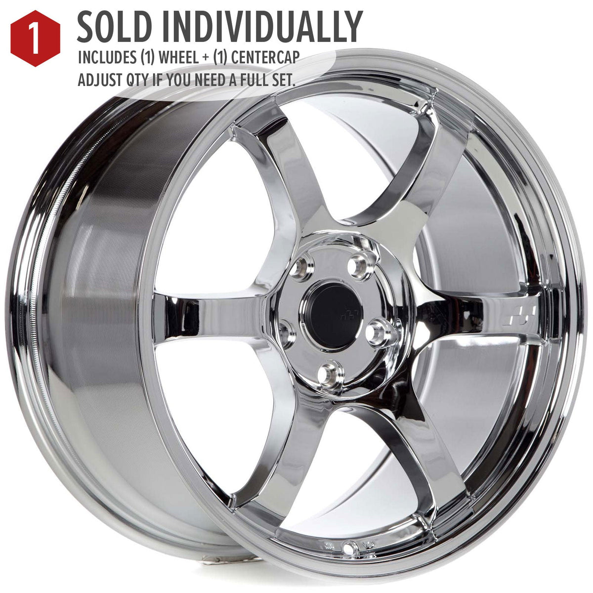 Circuit Performance CSF1 Triple Chrome Plated 5x114.3 | 18x8.5 | +35mm / 6.13