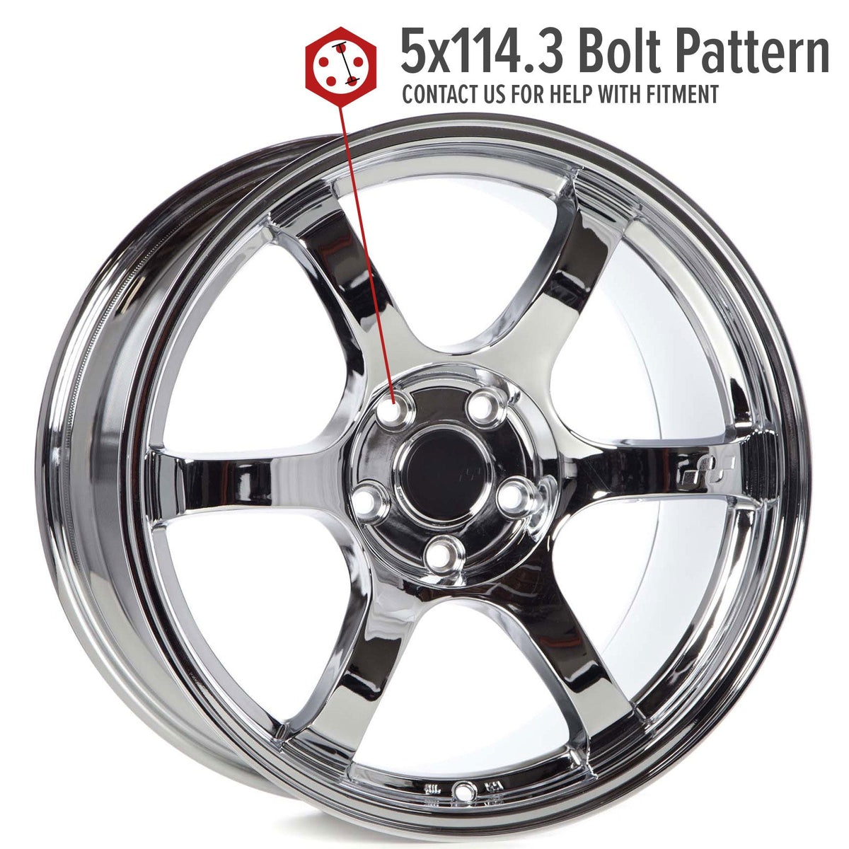 Circuit Performance CSF1 Triple Chrome Plated 5x114.3 | 18x9.5 | +38mm / 6.75