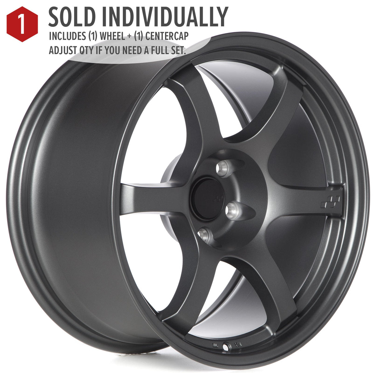 Circuit Performance CSF1 Matte Gunmetal 5x114.3 | 18x9.5 | +12mm / 5.72