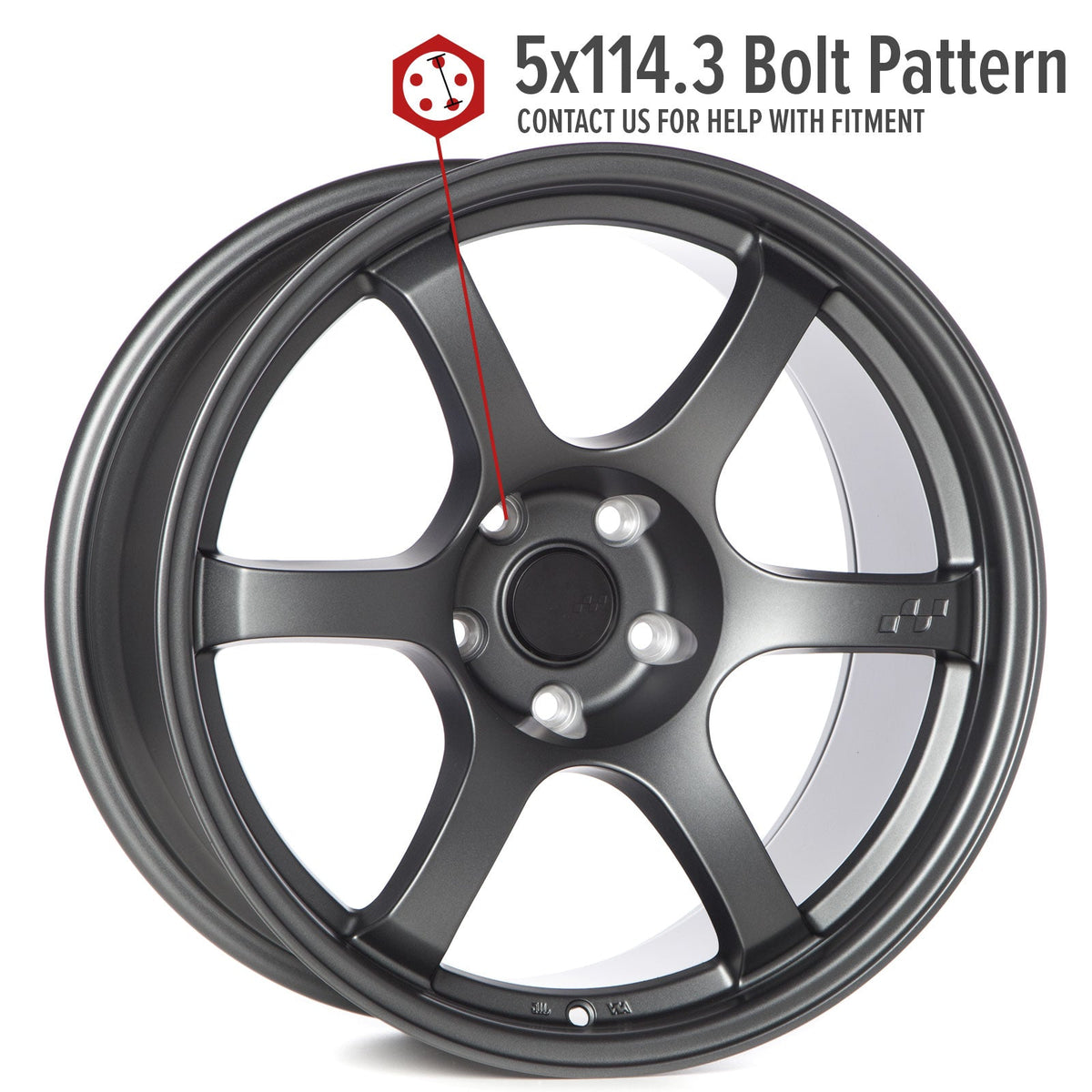 Circuit Performance CSF1 Matte Gunmetal 5x114.3 | 18x9.5 | +12mm / 5.72