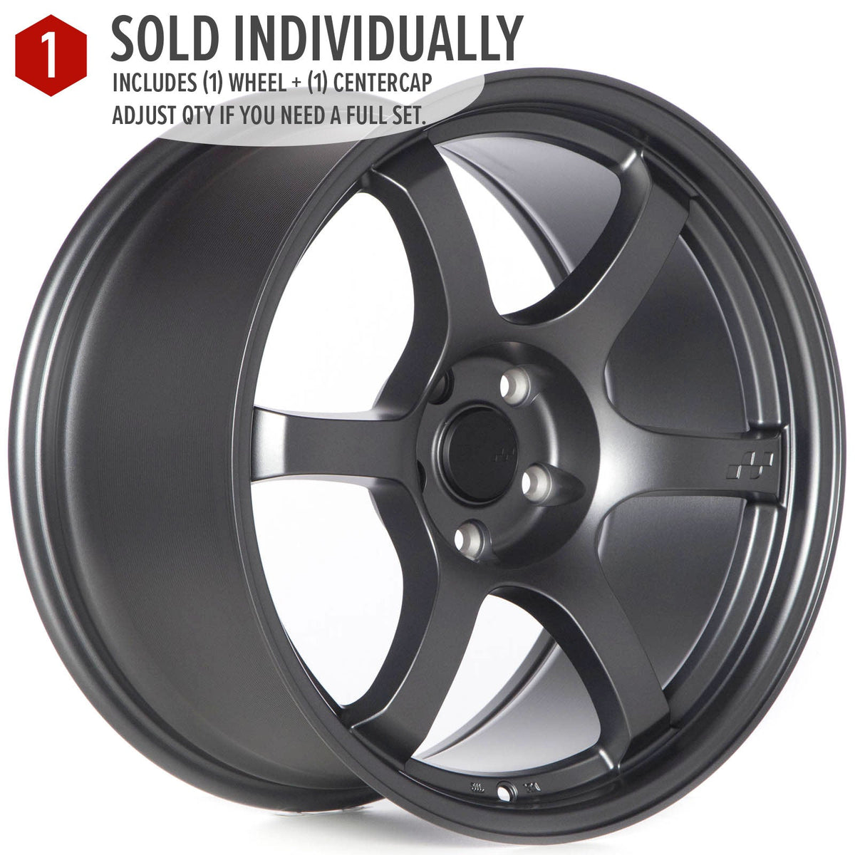 Circuit Performance CSF1 Matte Gunmetal 5x114.3 | 18x9.5 | +25mm / 6.23