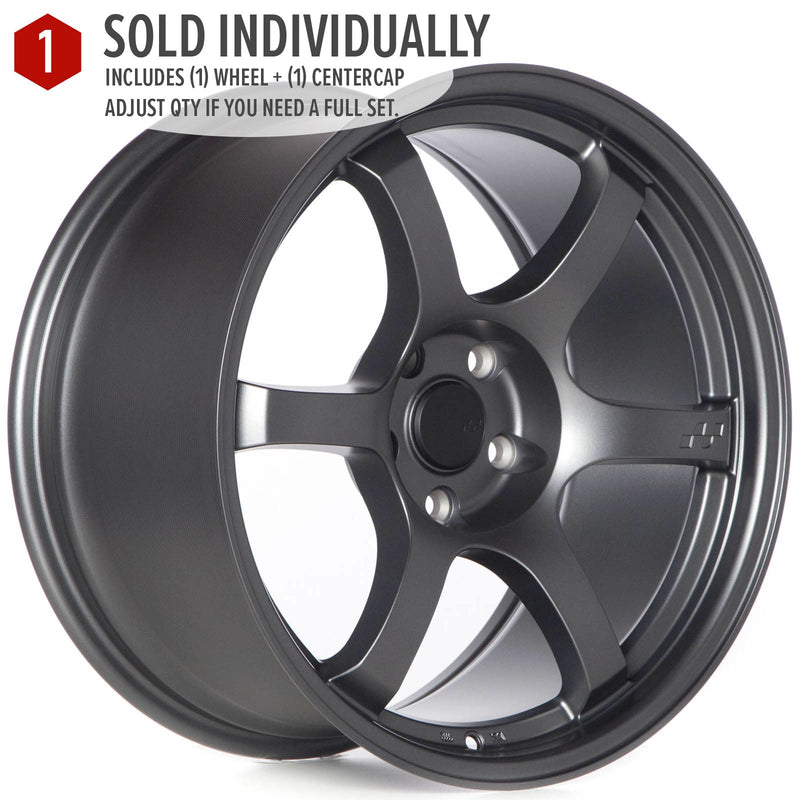 Circuit Performance CSF1 Matte Gunmetal 5x114.3 | 18x9.5 | +25mm / 6.23