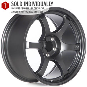 Circuit Performance CSF1 Matte Gunmetal 5x120 | 18x9.5 | +25mm / 6.23