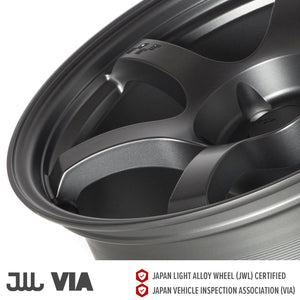 Circuit Performance CSF1 Matte Gunmetal 5x114.3 | 18x9.5 | +25mm / 6.23