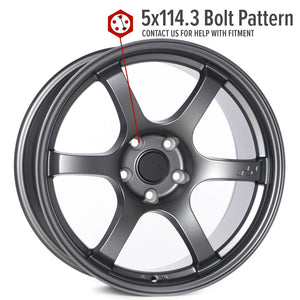 Circuit Performance CSF1 Matte Gunmetal 5x120 | 18x9.5 | +25mm / 6.23