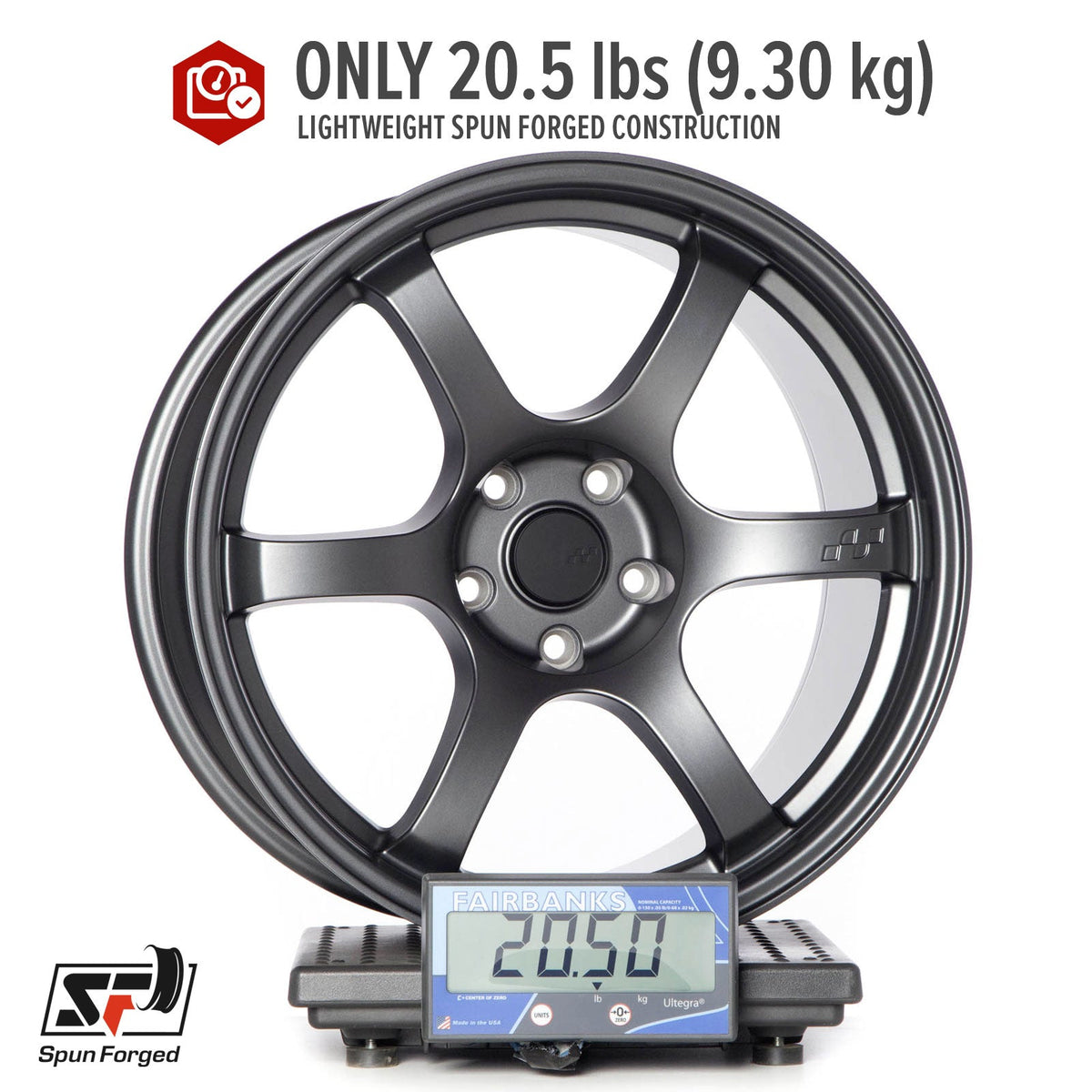 Circuit Performance CSF1 Matte Gunmetal 5x120 | 18x9.5 | +25mm / 6.23