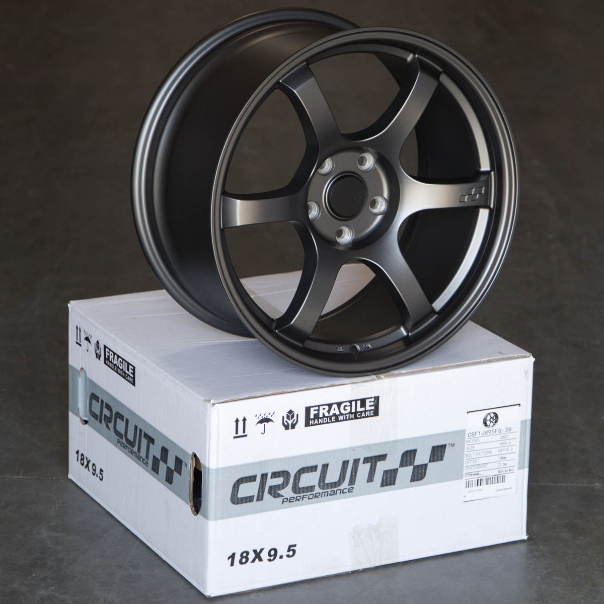 Circuit Performance CSF1 Matte Gunmetal 5x120 | 18x9.5 | +38mm / 6.75