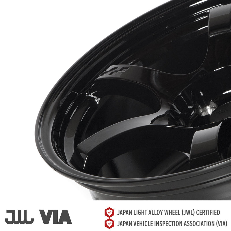 Circuit Performance CSF1 Gloss Black 5x114.3 | 18x9.5 | +25mm / 6.23