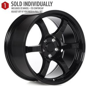 Circuit Performance CSF1 Gloss Black 5x114.3 | 18x9.5 | +38mm / 6.75