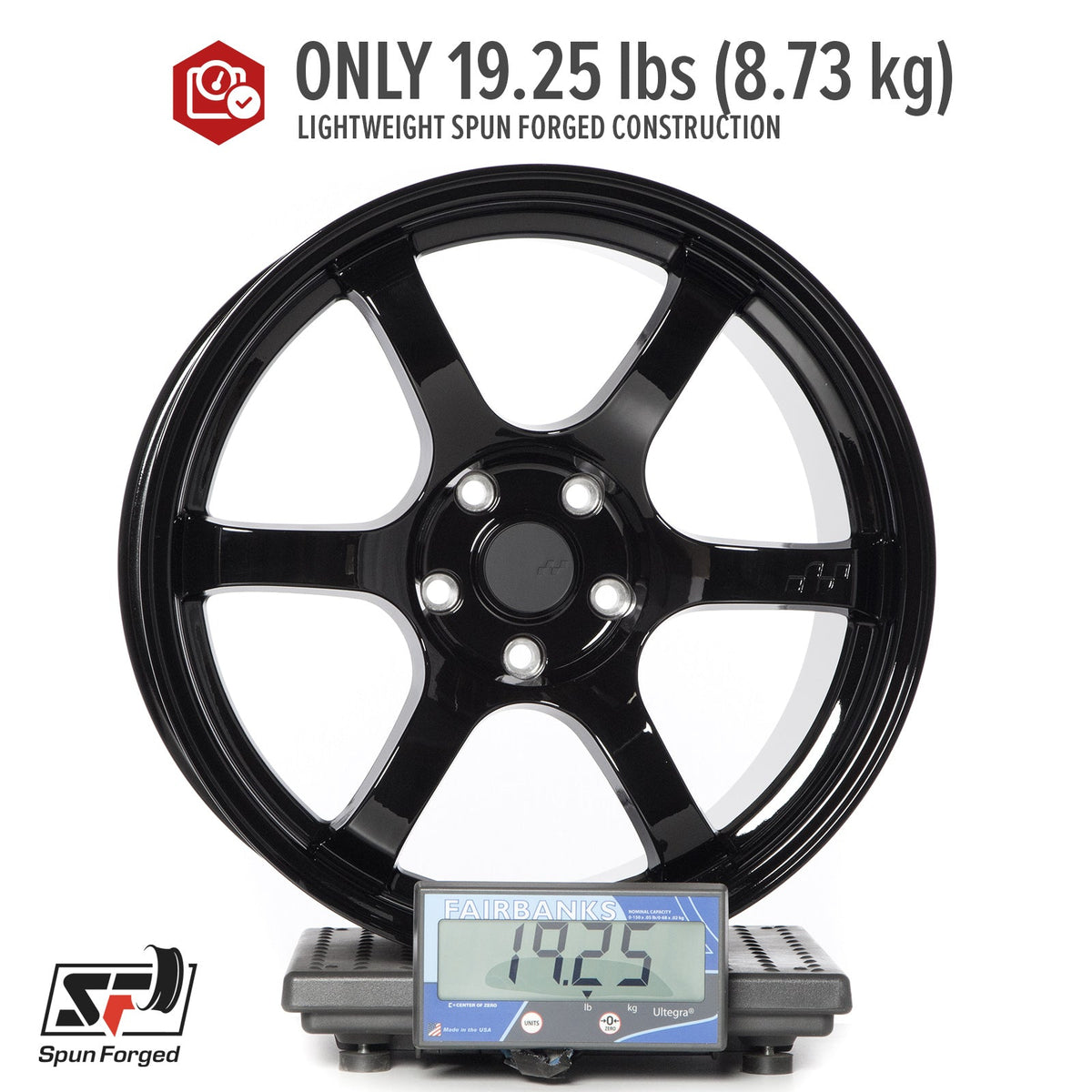 Circuit Performance CSF1 Gloss Black 5x114.3 | 18x9.5 | +38mm / 6.75