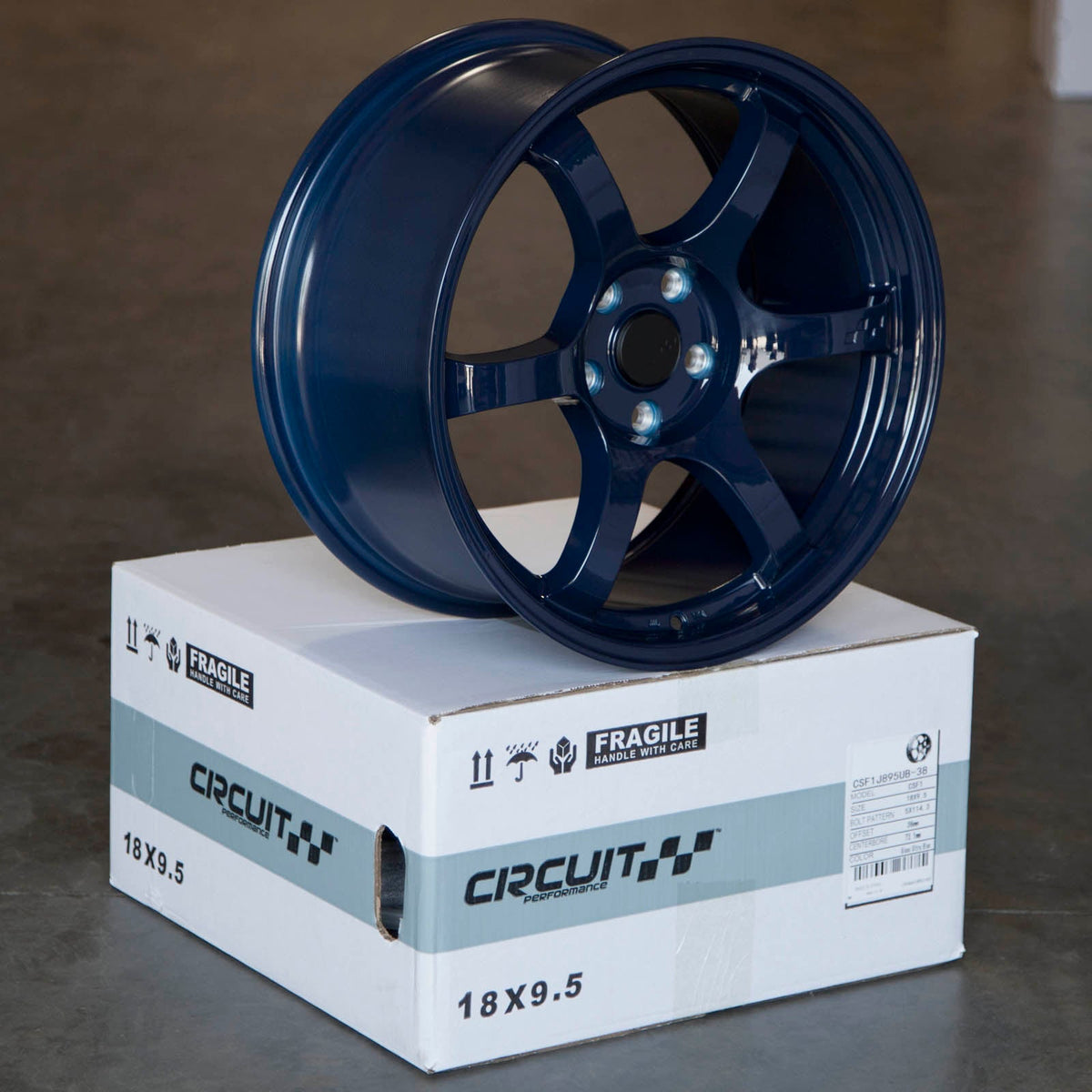 Circuit Performance CSF1 Gloss Ultra Blue 5x114.3 | 18x9.5 | +38mm / 6.75