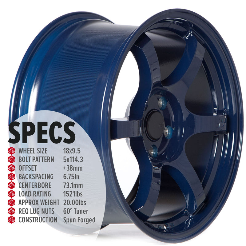Circuit Performance CSF1 Gloss Ultra Blue 5x114.3 | 18x9.5 | +38mm / 6.75
