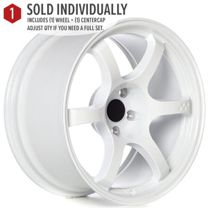 Circuit Performance CSF1 Gloss White 5x120 | 18x9.5 | +12mm / 5.72