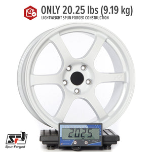 Circuit Performance CSF1 Gloss White 5x114.3 | 18x9.5 | +25mm / 6.23