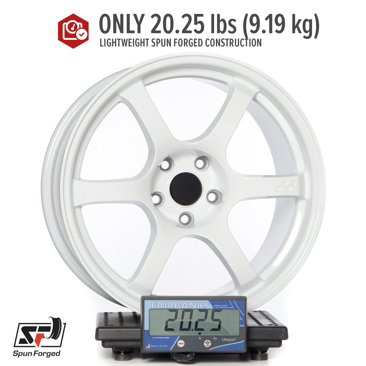 Circuit Performance CSF1 Gloss White 5x120 | 18x9.5 | +25mm / 6.23