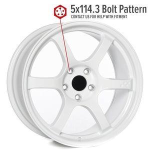Circuit Performance CSF1 Gloss White 5x114.3 | 18x9.5 | +38mm / 6.75