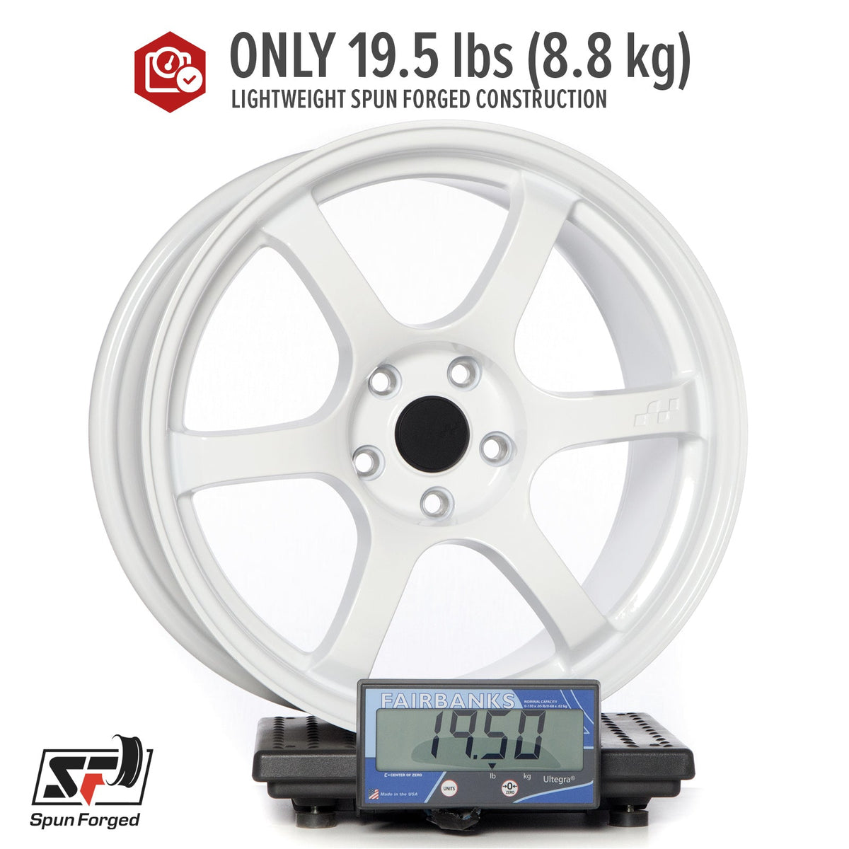 Circuit Performance CSF1 Gloss White 5x114.3 | 18x9.5 | +38mm / 6.75