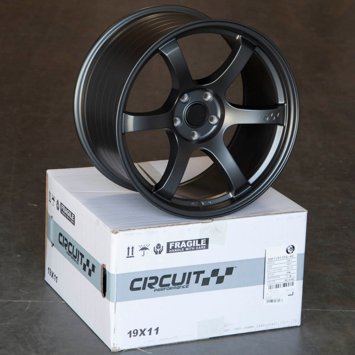 Circuit Performance CSF1 Matte Gunmetal 5x114.3 | 19x11 | +40mm / 7.57
