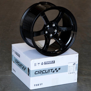 Circuit Performance CSF1 Gloss Black 5x112 | 19x11 | +40mm / 7.57