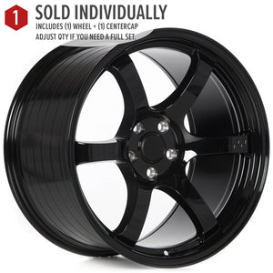 Circuit Performance CSF1 Gloss Black 5x114.3 | 19x11 | +40mm / 7.57