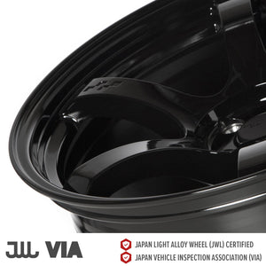 Circuit Performance CSF1 Gloss Black 5x114.3 | 19x11 | +40mm / 7.57