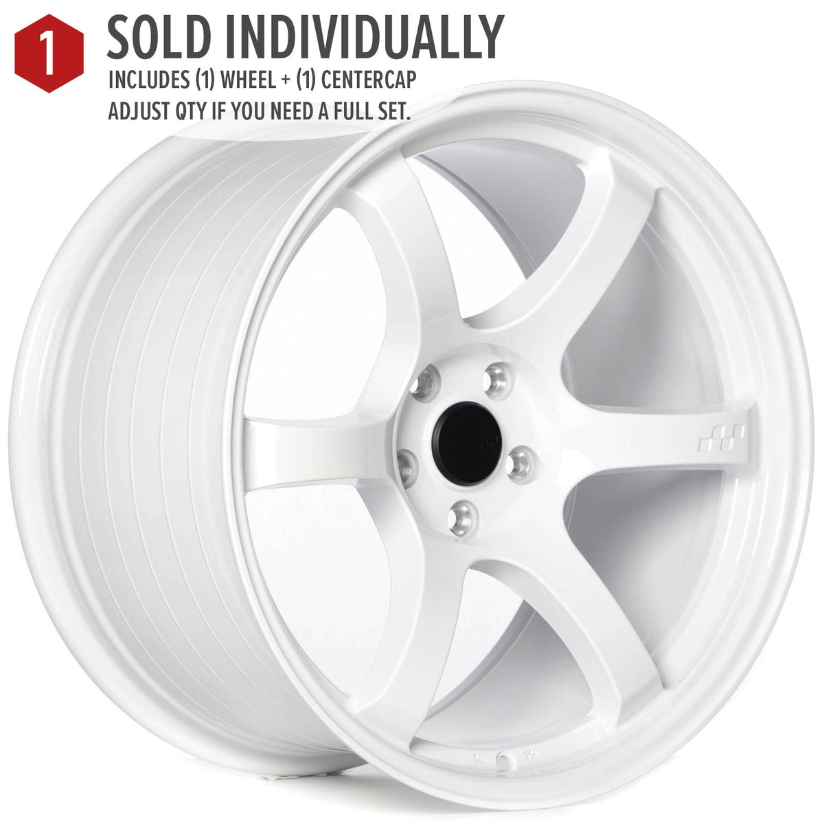 Circuit Performance CSF1 Gloss White 5x112 | 19x11 | +40mm / 7.57