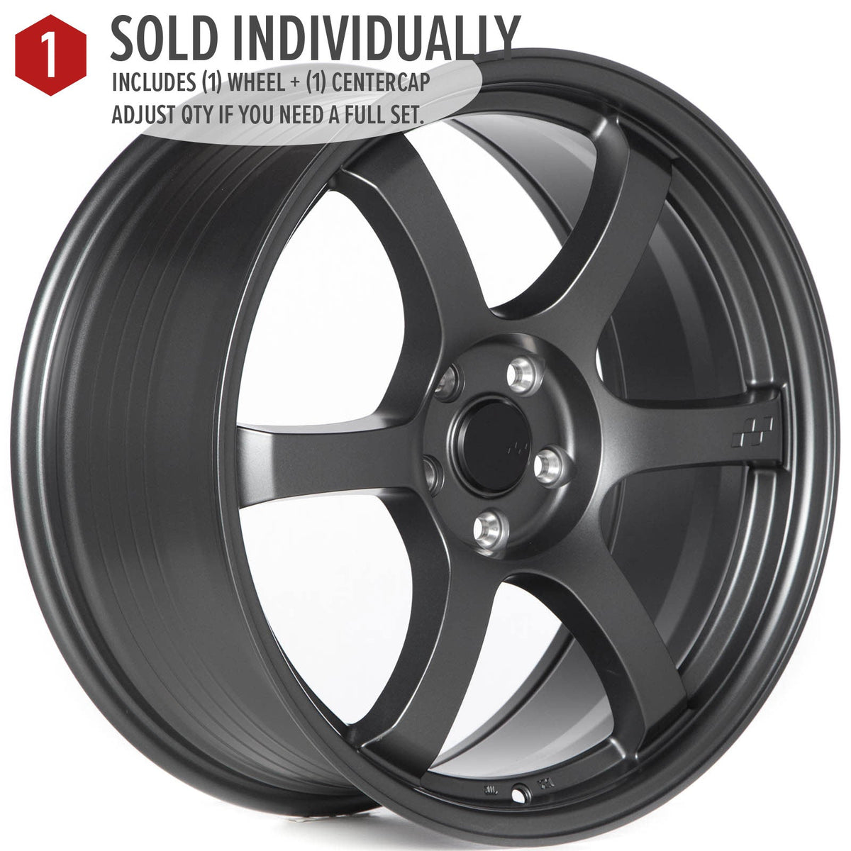 Circuit Performance CSF1 Matte Gunmetal 5x112 | 19x8.5 | +38mm / 6.25