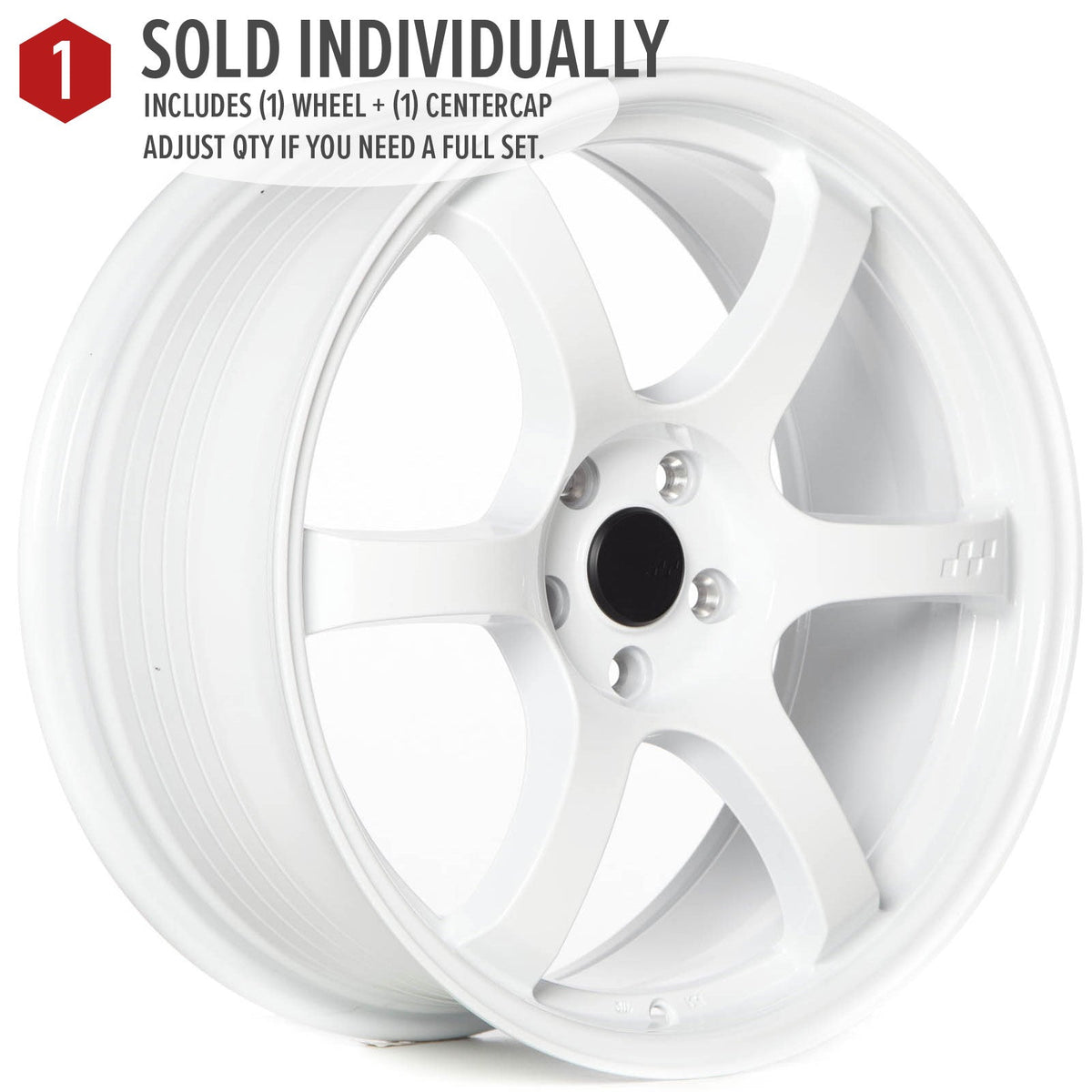 Circuit Performance CSF1 Gloss White 5x114.3 | 19x8.5 | +38mm / 6.25