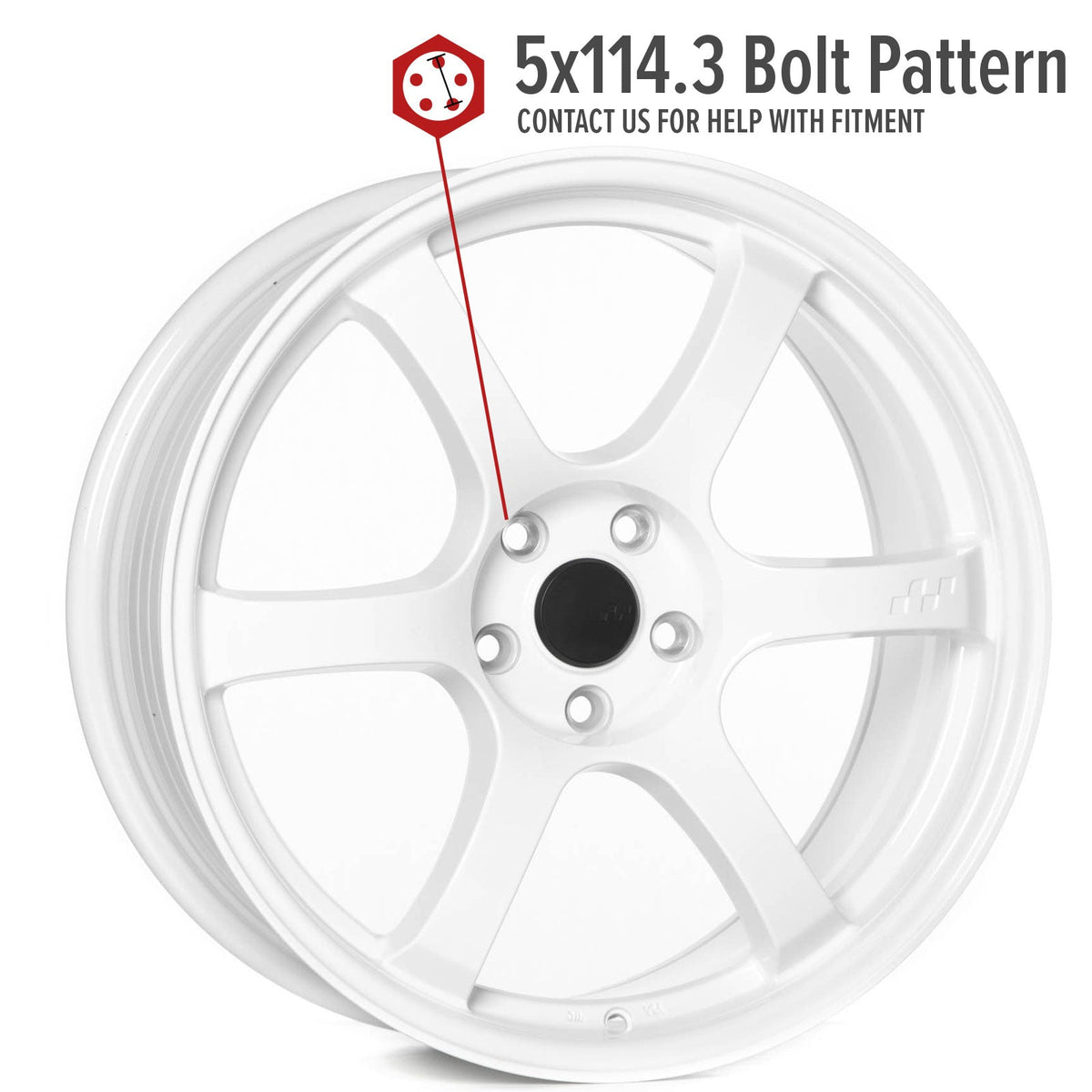 Circuit Performance CSF1 Gloss White 5x114.3 | 19x8.5 | +38mm / 6.25