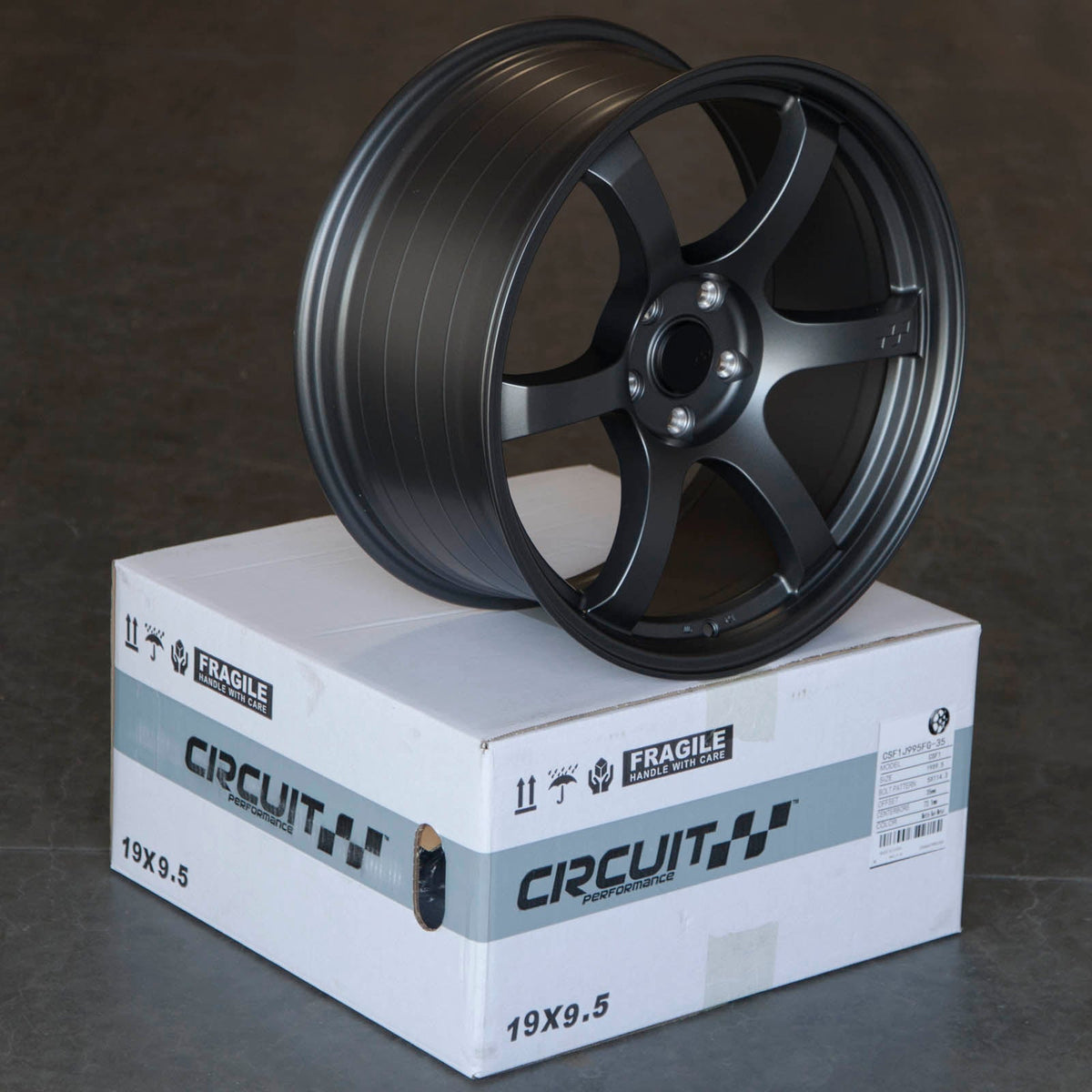 Circuit Performance CSF1 Matte Gunmetal 5x114.3 | 19x9.5 | +35mm / 6.63