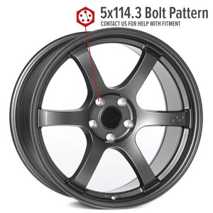 Circuit Performance CSF1 Matte Gunmetal 5x114.3 | 19x9.5 | +35mm / 6.63