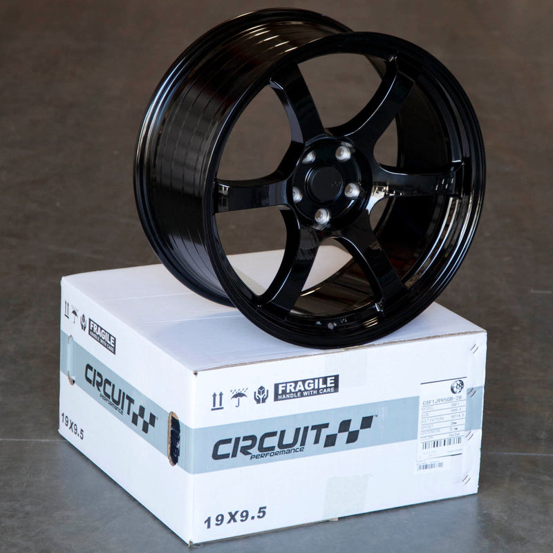 Circuit Performance CSF1 Gloss Black 5x114.3 | 19x9.5 | +28mm / 6.35