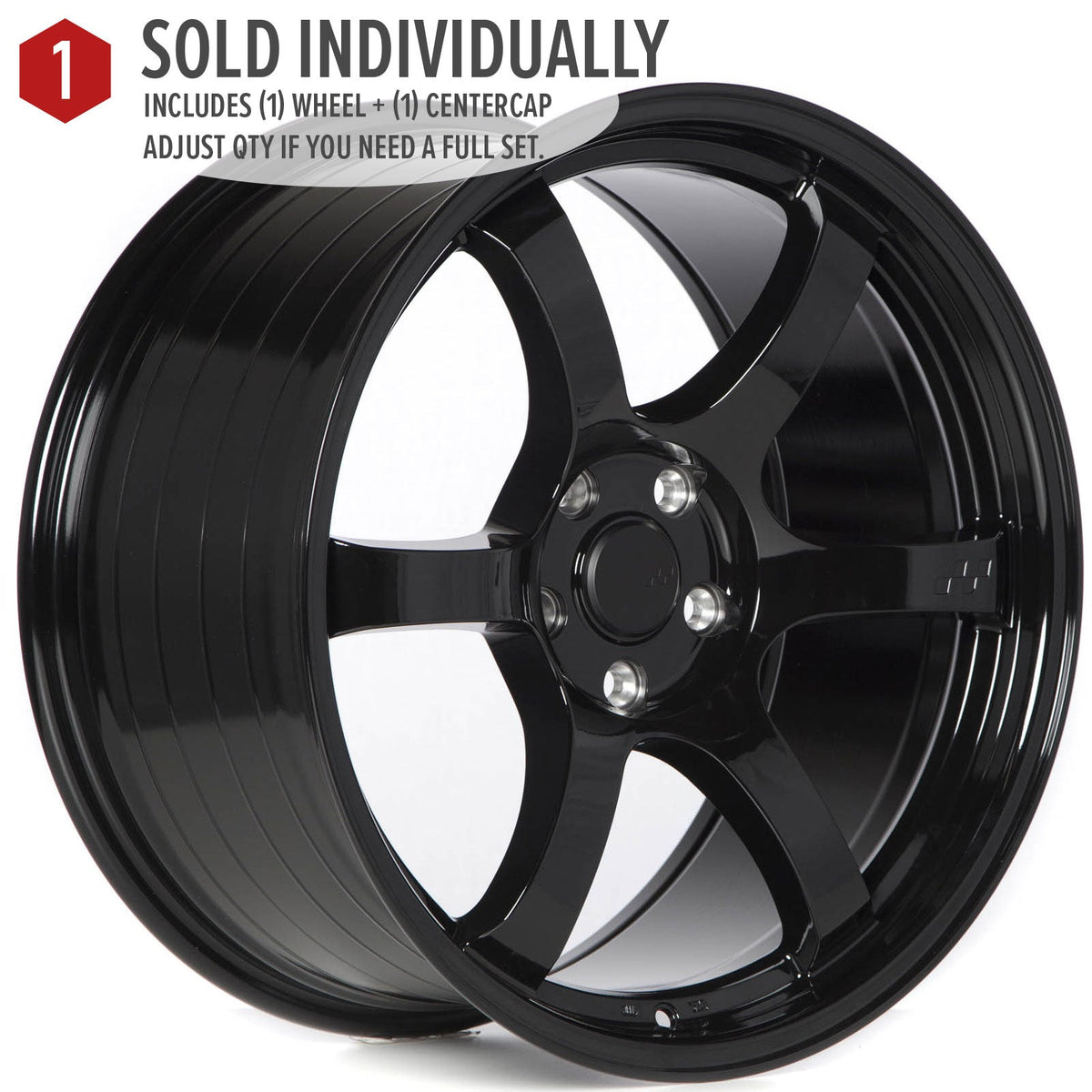 Circuit Performance CSF1 Gloss Black 5x112 | 19x9.5 | +35mm / 6.63