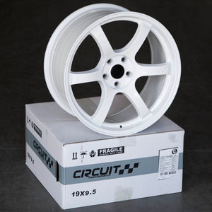Circuit Performance CSF1 Gloss White 5x114.3 | 19x9.5 | +35mm / 6.63