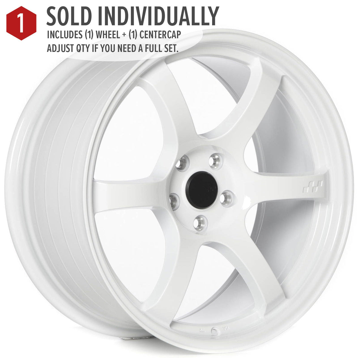 Circuit Performance CSF1 Gloss White 5x112 | 19x9.5 | +35mm / 6.63
