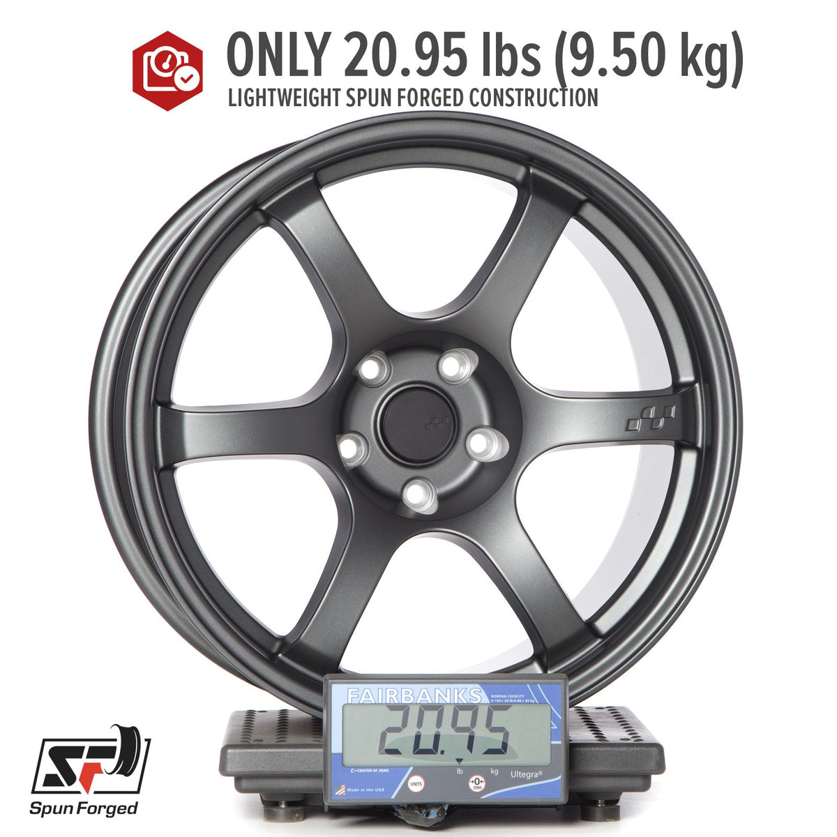 Circuit Performance CSF1 Matte Gunmetal 5x114.3 | 18x9.5 | +12mm / 5.72