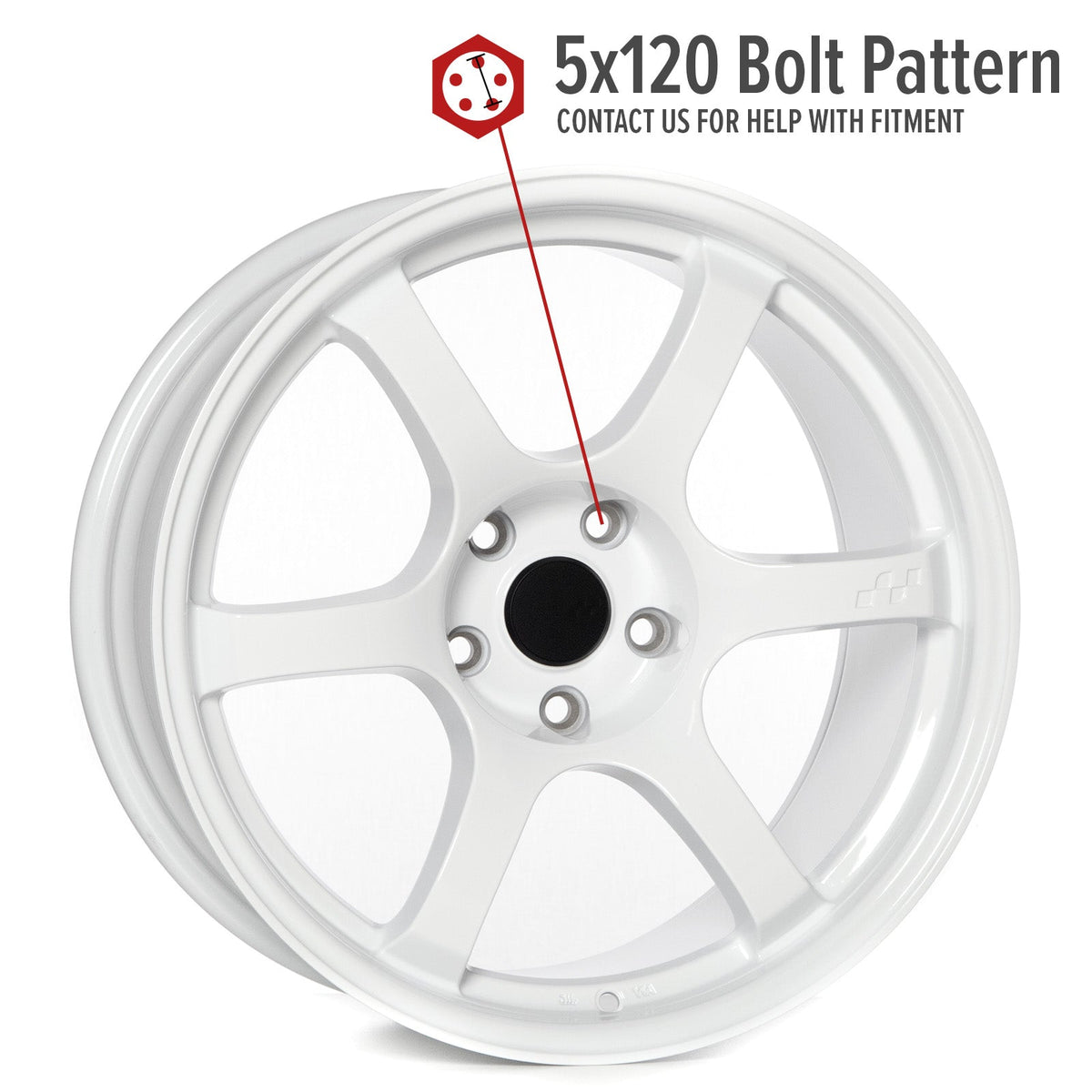 Circuit Performance CSF1 Gloss White 5x120 | 18x9.5 | +25mm / 6.23
