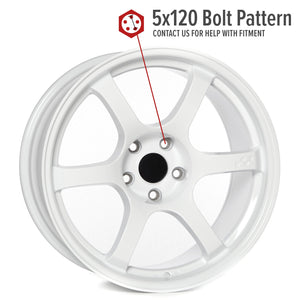 Circuit Performance CSF1 Gloss White 5x120 | 18x9.5 | +25mm / 6.23
