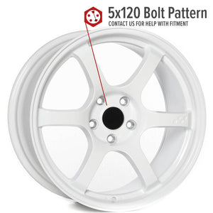 Circuit Performance CSF1 Gloss White 5x120 | 18x9.5 | +38mm / 6.75