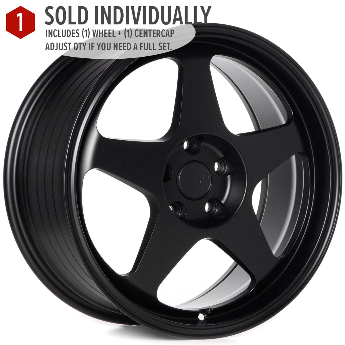 Circuit Performance CSF22 Matte Black 5x114.3 | 18x8.5 | +35mm / 6.13
