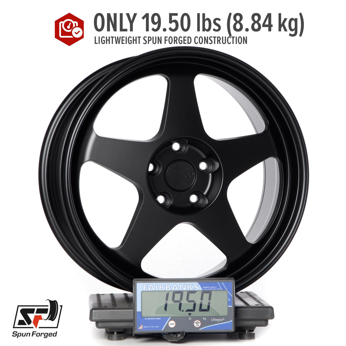 Circuit Performance CSF22 Matte Black 5x114.3 | 18x8.5 | +35mm / 6.13