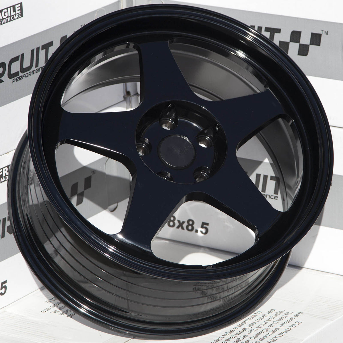 Circuit Performance CSF22 Gloss Black 5x114.3 | 18x8.5 | +35mm / 6.13