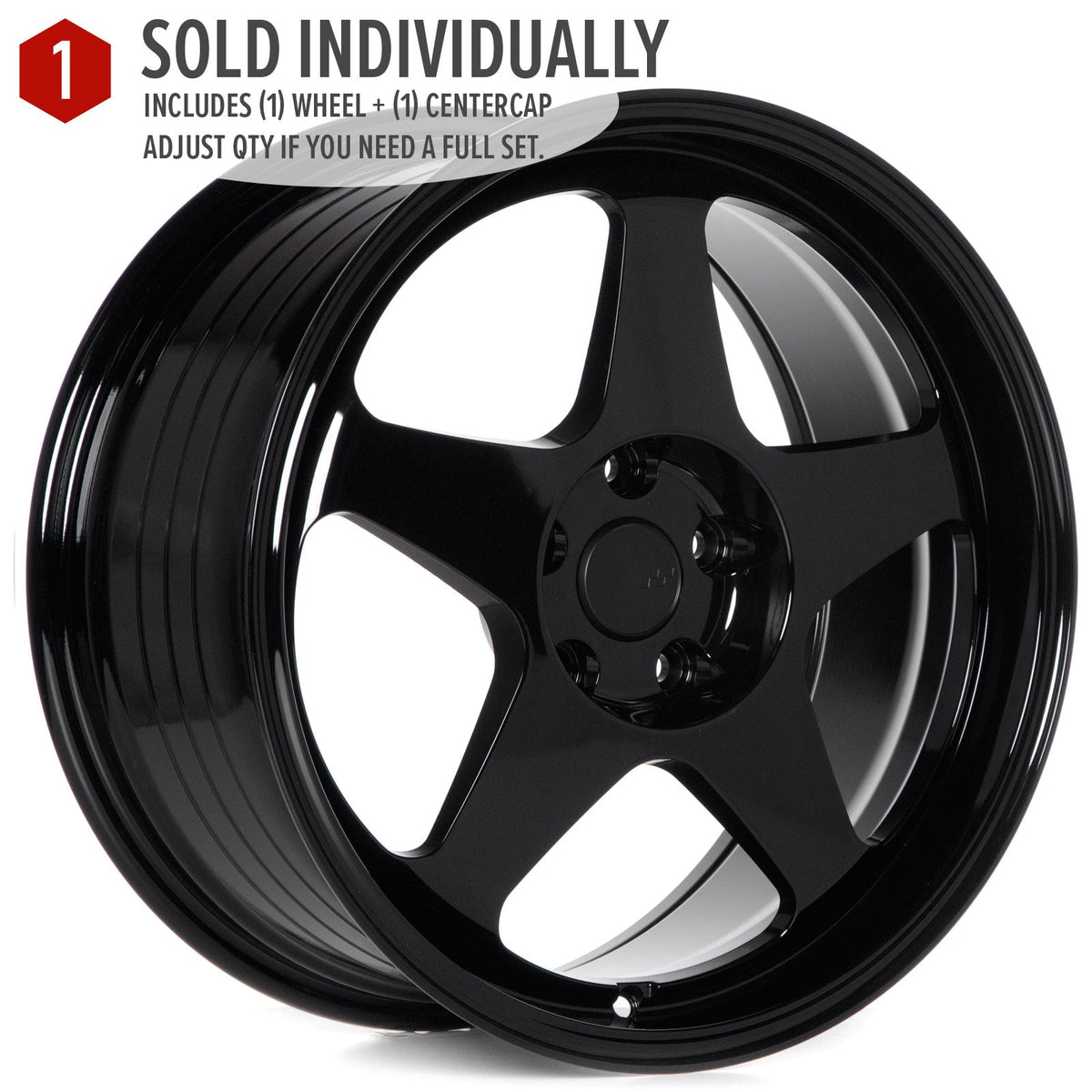 Circuit Performance CSF22 Gloss Black 5x114.3 | 18x8.5 | +35mm / 6.13