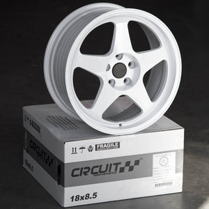 Circuit Performance CSF22 Gloss White 5x114.3 | 18x8.5 | +35mm / 6.13