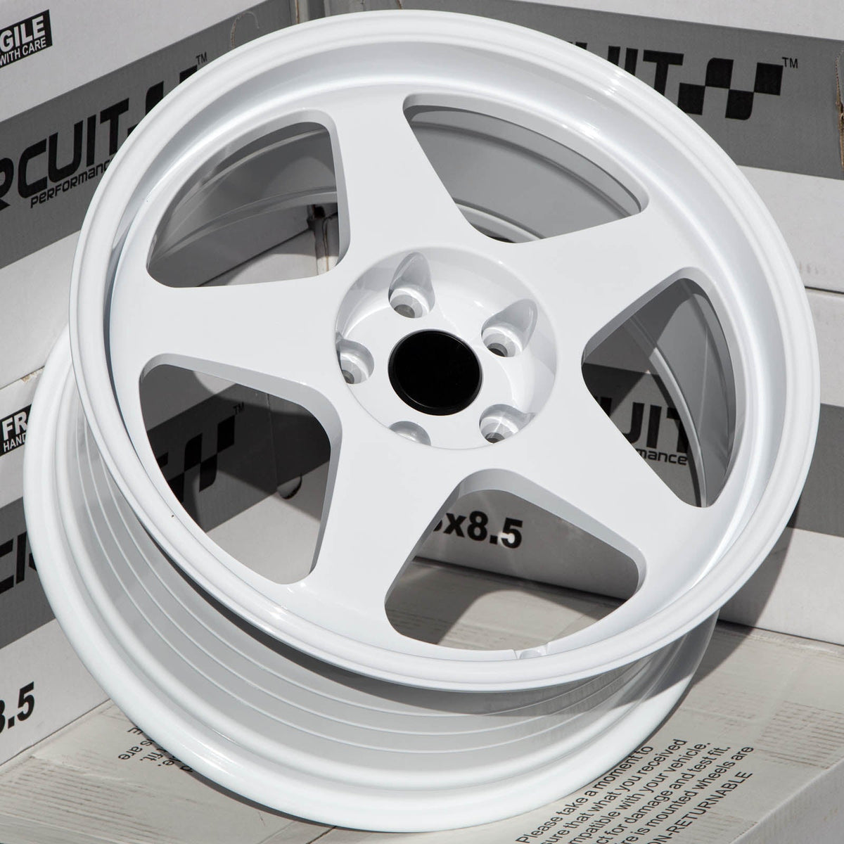 Circuit Performance CSF22 Gloss White 5x114.3 | 18x8.5 | +35mm / 6.13
