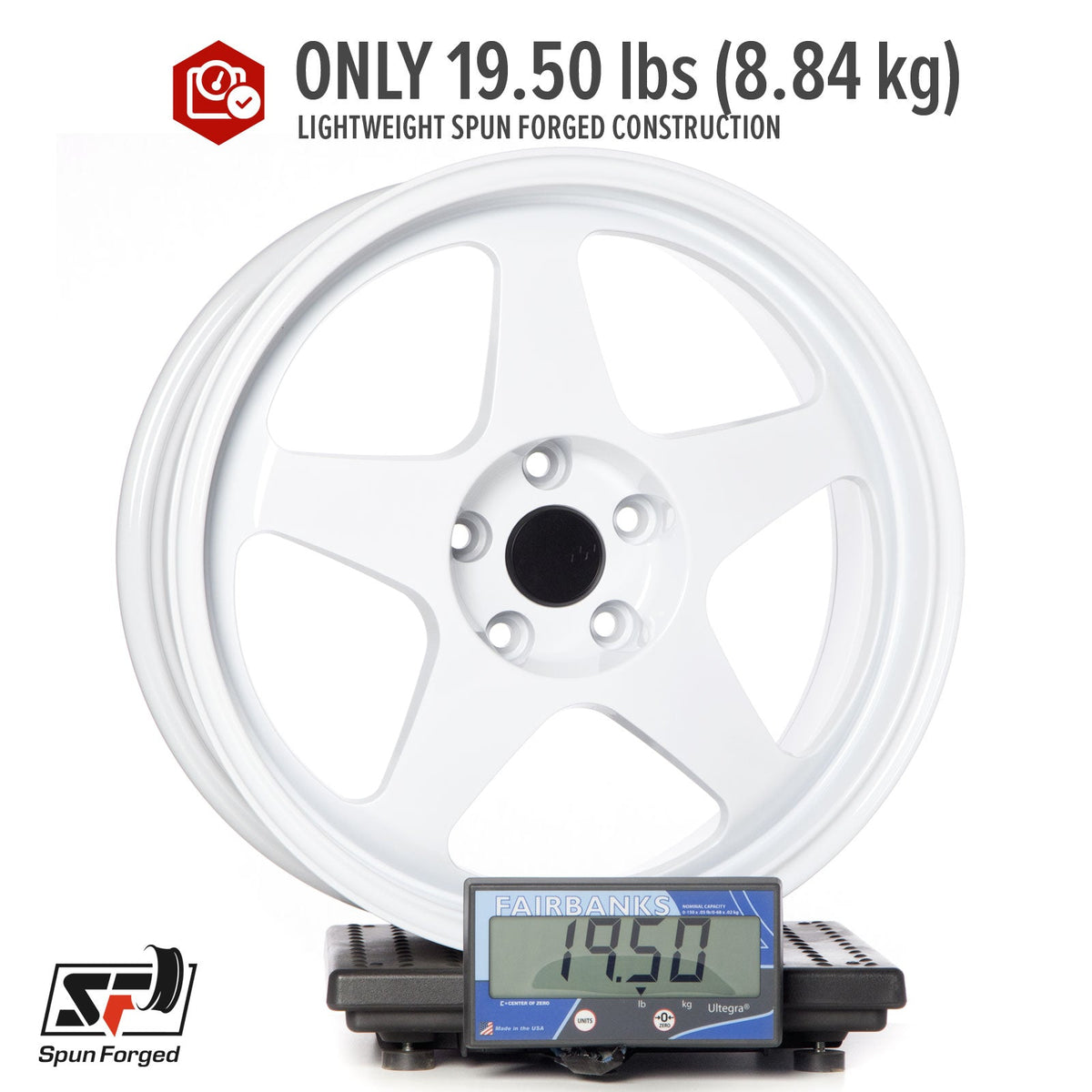 Circuit Performance CSF22 Gloss White 5x114.3 | 18x8.5 | +35mm / 6.13