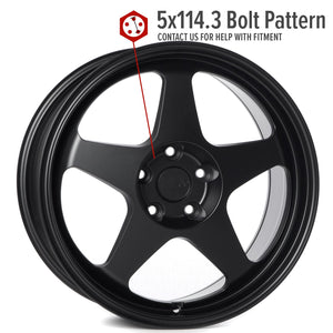 Circuit Performance CSF22 Matte Black 5x114.3 | 18x9.5 | +38mm / 6.75